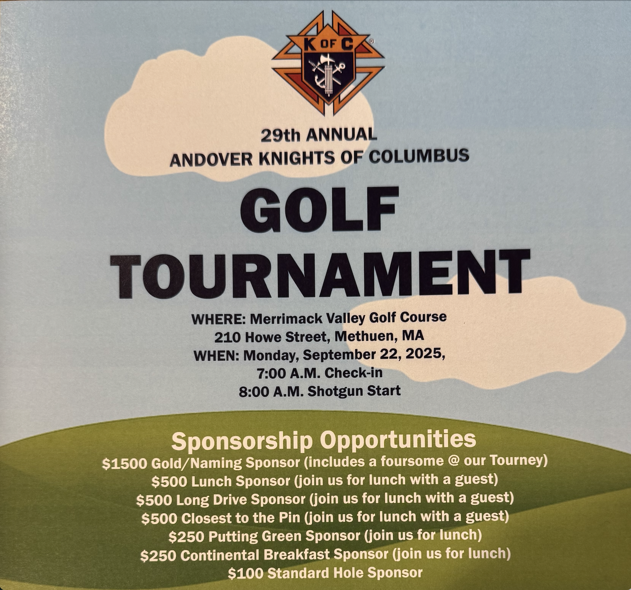 29th Annual golf Tournament